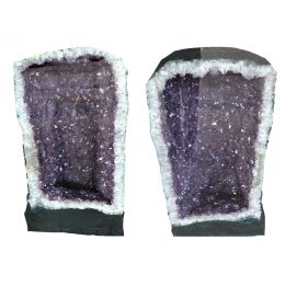 amethyst geode pair 41"