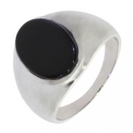 Ring H-58-05 men Black onyx Sterling Silver