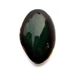 Celestial eye obsidian ring