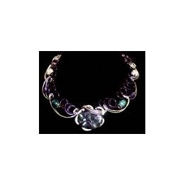 round fluorite necklace