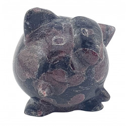 Rondoudou grenat anthophyllite pokemon