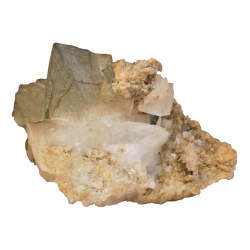 Adulaire and quartz