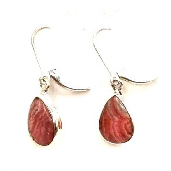 earrings rhodochrosite