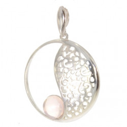 pendentif Quartz Rose  P26-25
