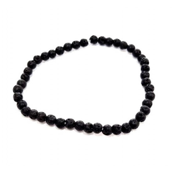 Lava Rock Bracelet 4mm