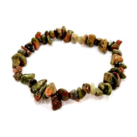 bracelet unakite chips