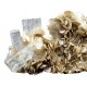 Aquamarine on muscovite
