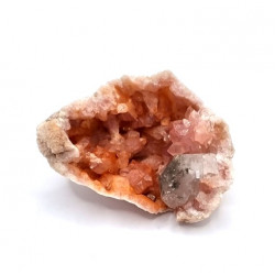 pink amethyst and calcite