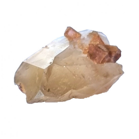 tourmaline rubellite on quartz