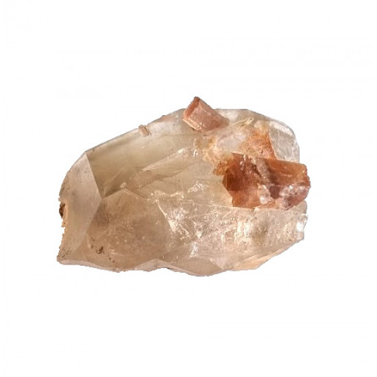 tourmaline rubellite on quartz
