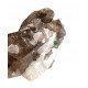 green tourmaline - smoky quartz