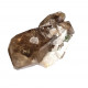 green tourmaline - smoky quartz