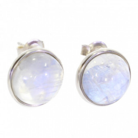 Sterling Silver Moonstone Earrings E-30-02