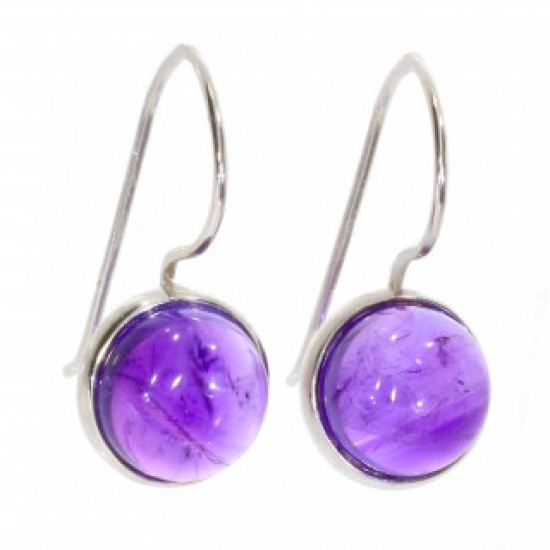 Sterling Silver Amethyst Earrings E-30-03
