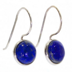 boucles d'oreilles argent lapis lazuli E-30-03
