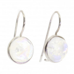 boucles d'oreilles argent pierre de lune E-30-03