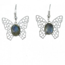 Sterling Silver Labradorite Earrings E-30-05