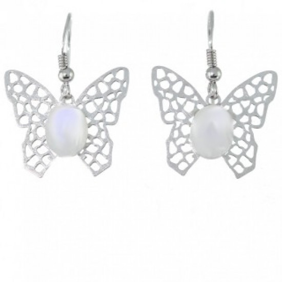 Sterling Silver Moonstone Earrings E-30-05