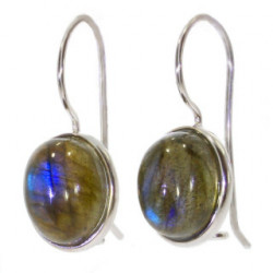 Sterling Silver Labradorite Earrings E-34-01