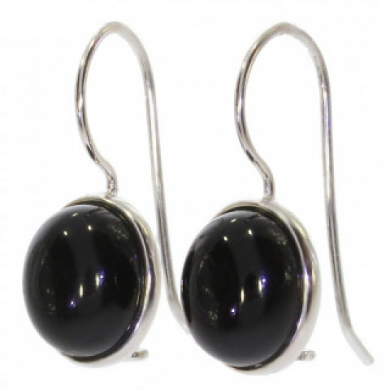 Sterling Silver Black Onyx Earrings E-34-01