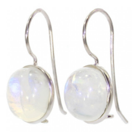 Sterling Silver Moonstone Earrings E-34-01