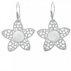 Sterling Silver Moonstone Earrings E-38-01