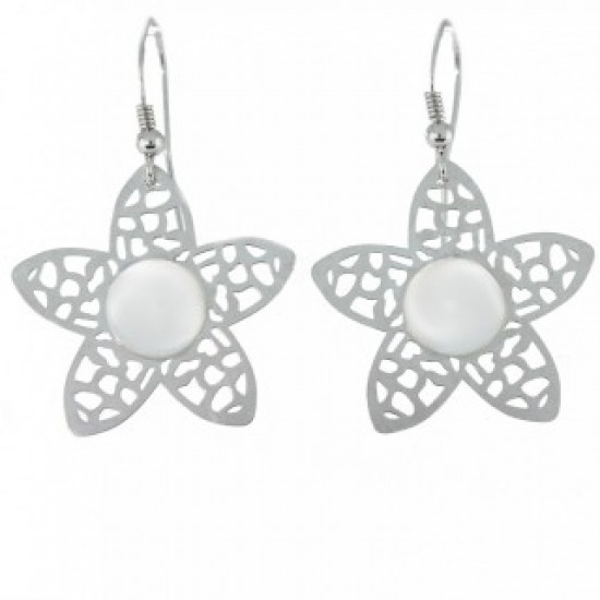 Sterling Silver Moonstone Earrings E-38-01
