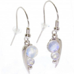 Sterling Silver Moonstone Earrings E-38-04