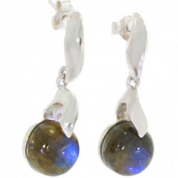 Sterling Silver Labradorite Earrings E-42-06