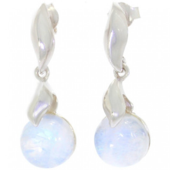Sterling Silver Moonstone Earrings E-42-06