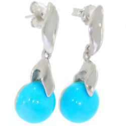 Sterling Silver Turquoise Earrings E-42-06