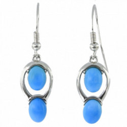 Sterling Silver Turquoise Earrings E-46-05