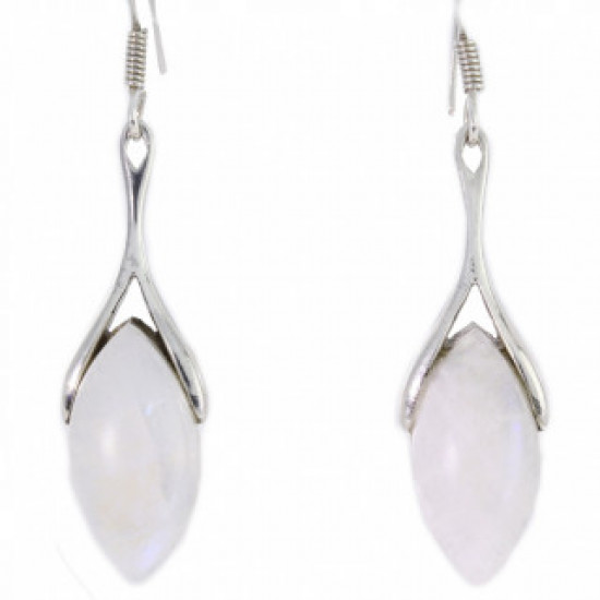 Sterling Silver Moonstone Earrings E-46-06