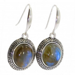 Sterling Silver Labradorite Earrings E-46-12
