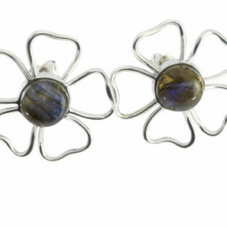 Sterling Silver Labradorite Earrings E-58-06