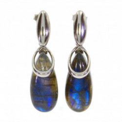 Sterling Silver Labradorite Earrings E-62-03