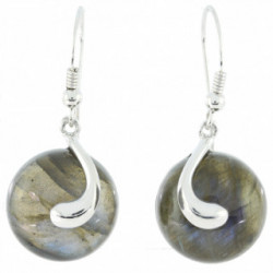 Sterling Silver Labradorite Earrings E-70-01