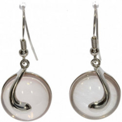 Sterling Silver Rose Quartz Earrings E-70-01