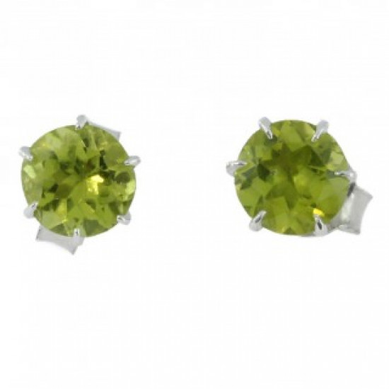 Sterling Silver Peridot Earrings EF-02