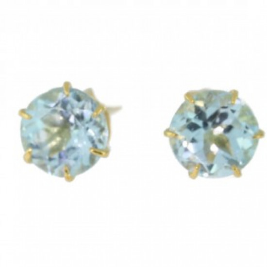 Vermeil Blue Topaz Earrings EF-03