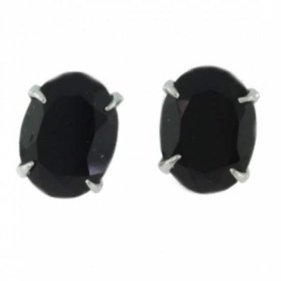 Sterling Silver Black Onyx Earrings EF-06