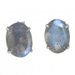 Sterling Silver Labradorite Earrings EF-06