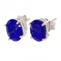 boucles d'oreilles argent lapis lazuli EF-15