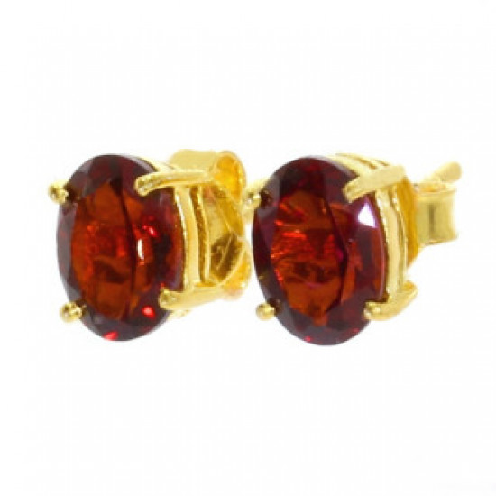 Vermeil Garnet Earrings EF-15