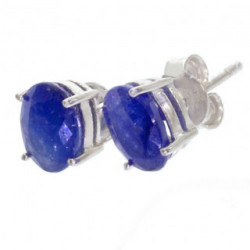 Sterling Silver Sapphire Earrings EF-15