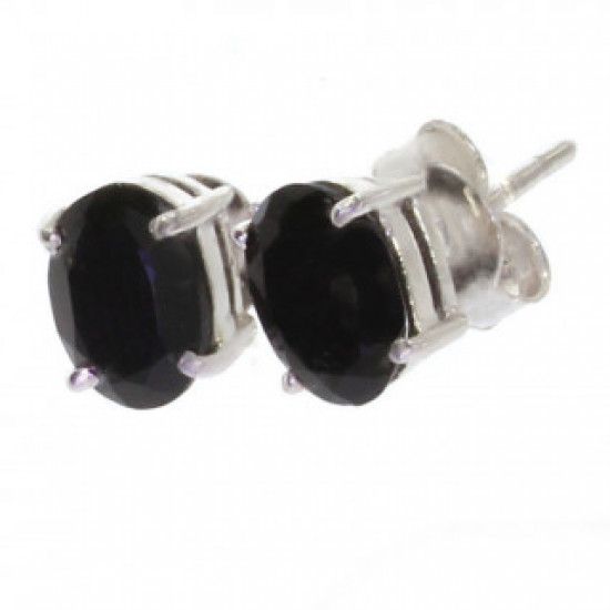 Sterling Silver Black Onyx Earrings EF-15