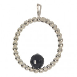 Sterling Silver Black Onyx Pendant P30-17