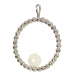 Sterling Silver Moonstone Pendant P30-17