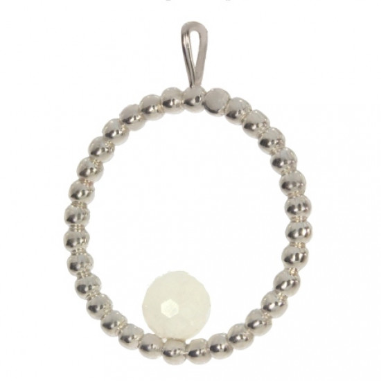 Sterling Silver Moonstone Pendant P30-17 Sterling Silver Moonstone Pendant P30-17