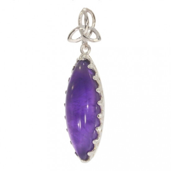 Sterling Silver Amethyst Pendant P34-14